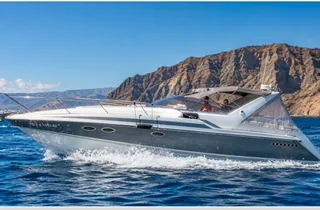 Lady Donna yacht cruising along the coast