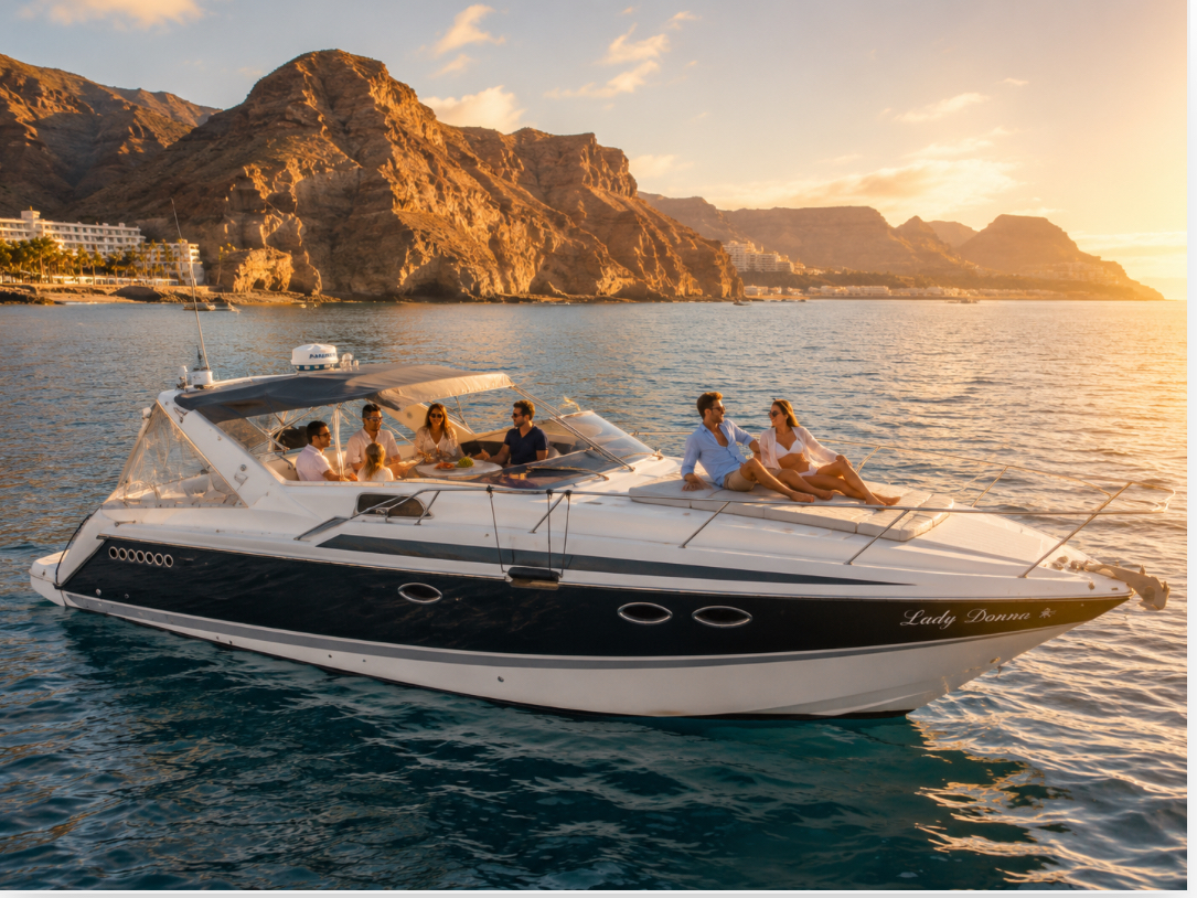Lady Donna during a Gran Canaria sunset charter