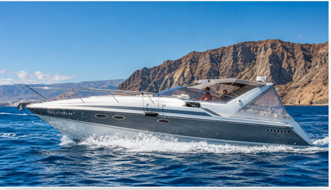 Lady Donna yacht cruising along the coast