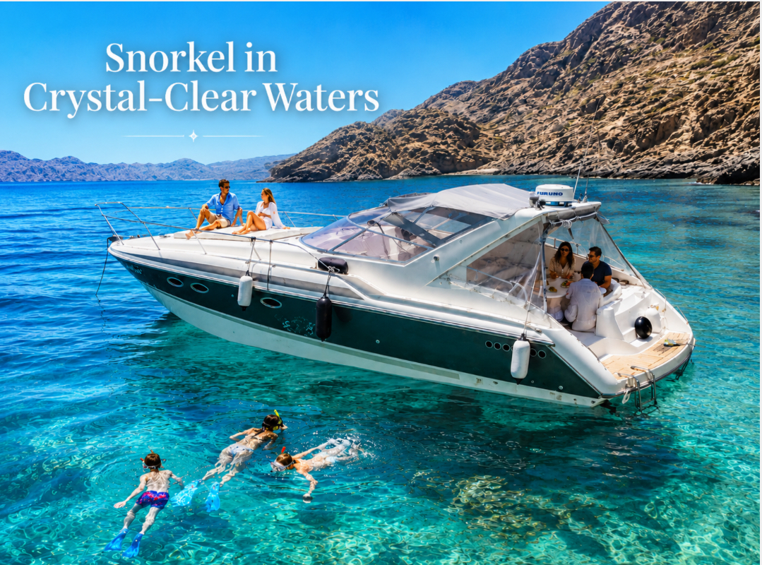 Snorkeling in crystal-clear waters